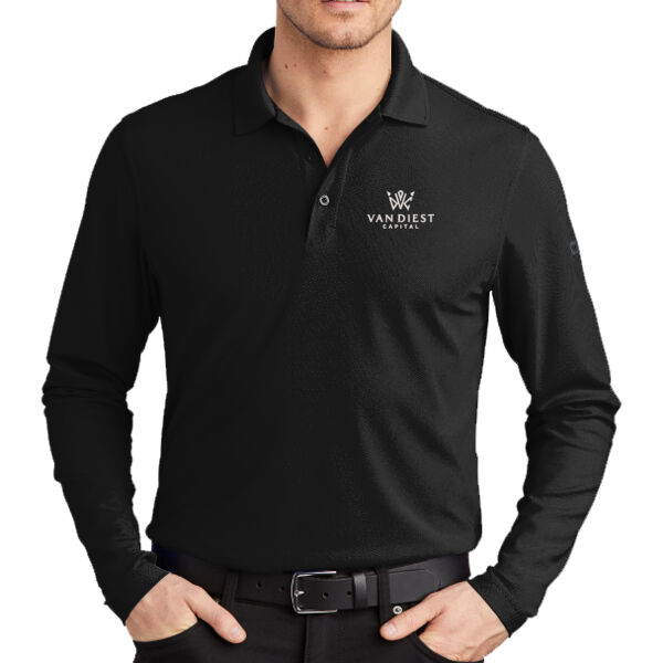 Caliber2.0 Long Sleeve Polo — Two-sided Design Thumbnail